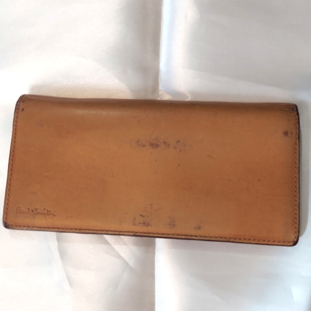 Paul Smith Wallet Genuine Leather Tan‎ Vintage